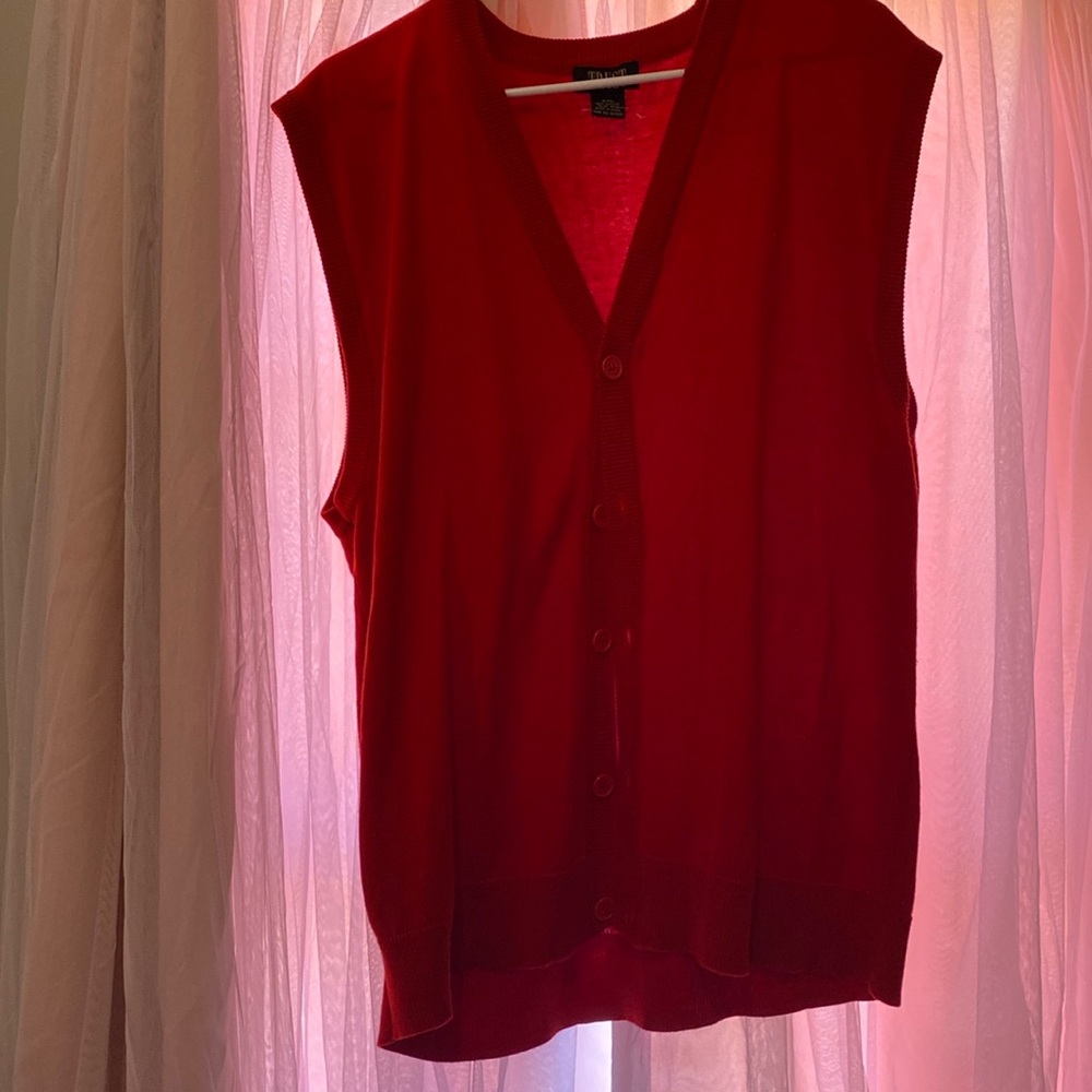 Men’s button up sweater vest